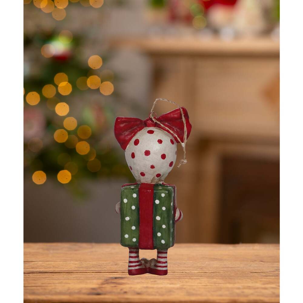 Surprise Package Girl Ornament by Bethany Lowe Designs 1