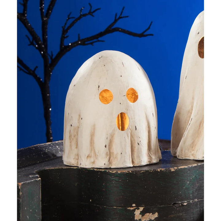 Surprised Ghost Luminary Medium Paper Mache by Bethany Lowe - Quirks!