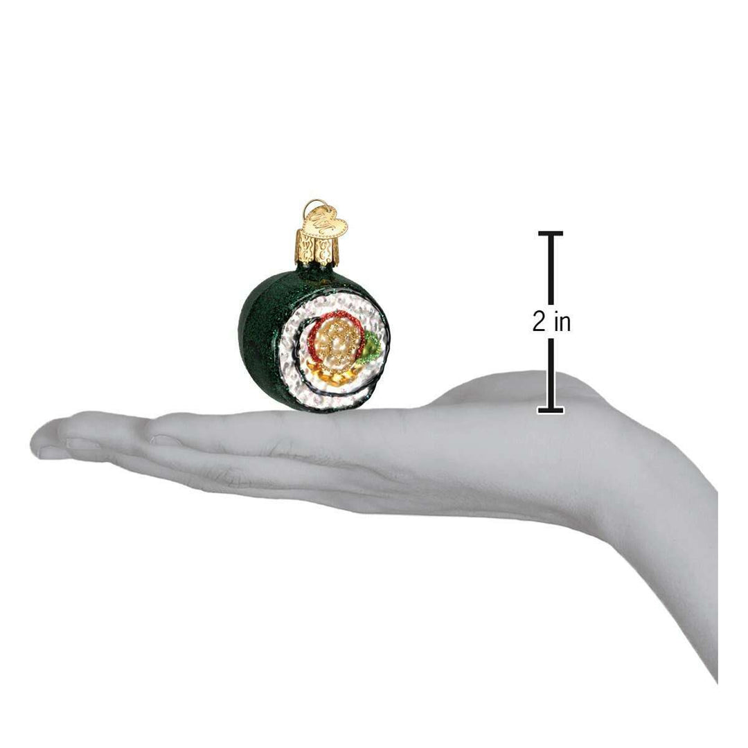 Old World Christmas Sushi Roll Blown Glass Ornament