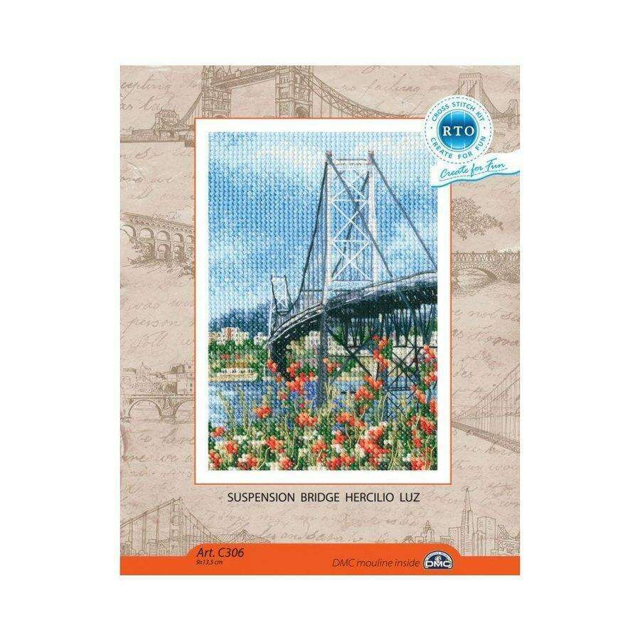 Suspension Bridge Hercilio Luz C306 Counted Cross Stitch Kit