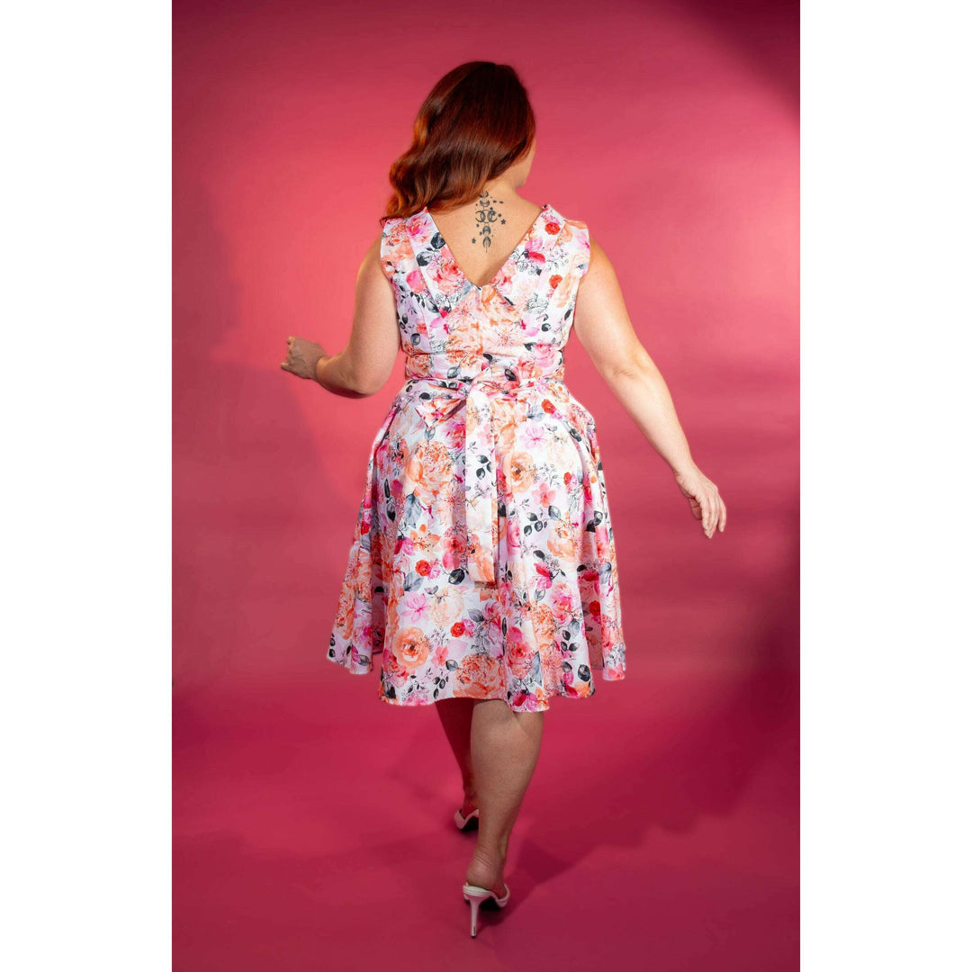 Suzette Dress - Coral Bouquet