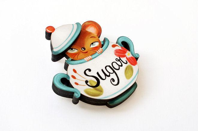 Sweet Mouse Brooch by LaliBlue - Quirks!