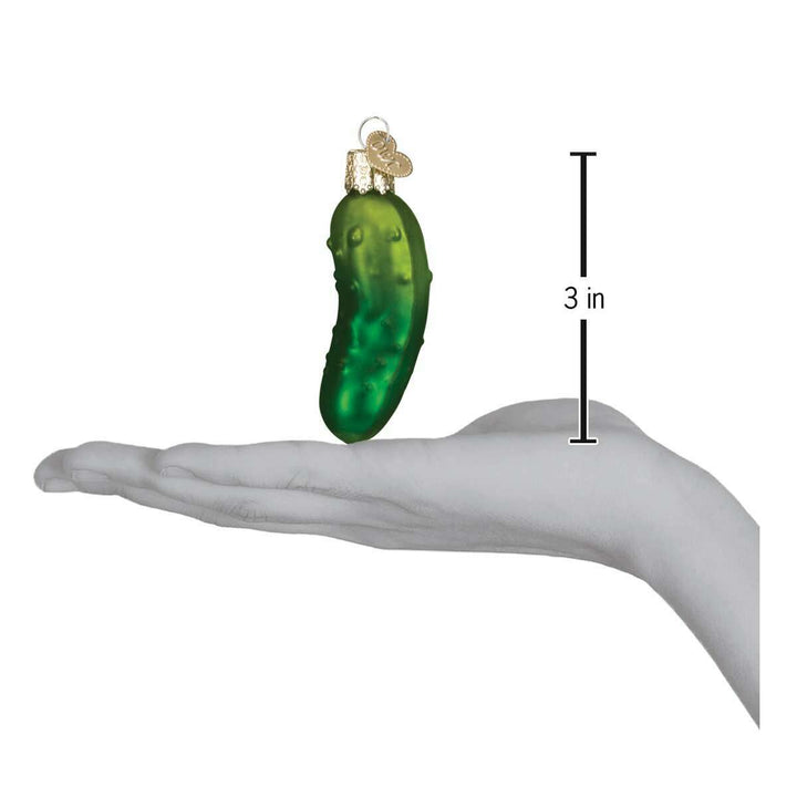 Old World Christmas Sweet Pickle Blown Glass Ornament