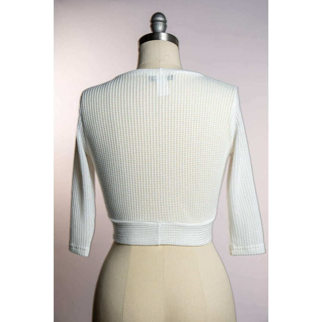 Sweet Sweater - Open Knit, White