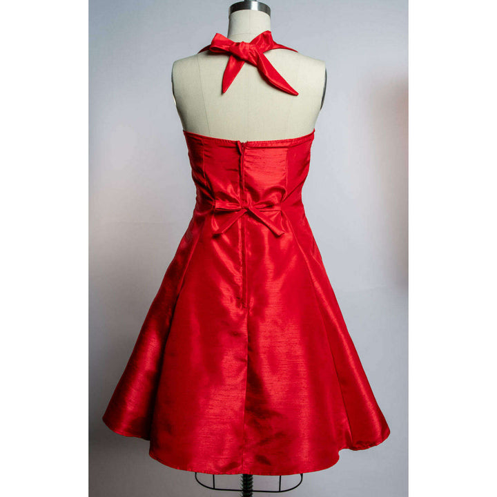 Sweetie Dress- Shantung, Red