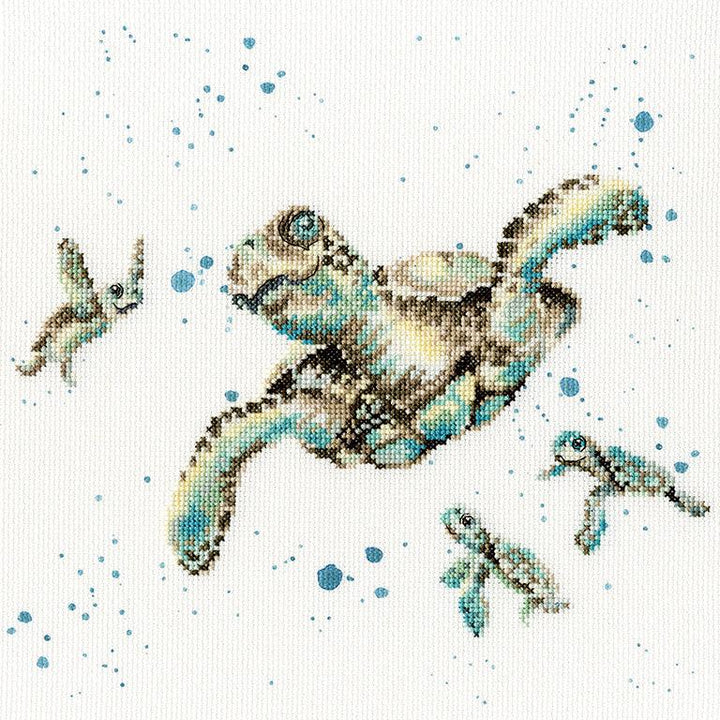 Swimming School XHD64 Counted Cross Stitch Kit