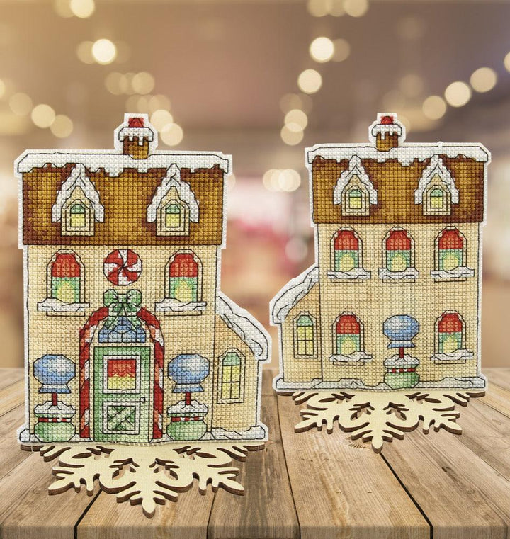 T-59C Counted cross stitch kit Crystal Art "Fairy Tale. Gingerbread House"
