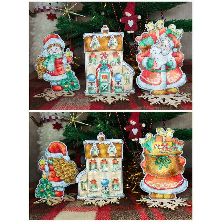 T-59C Counted cross stitch kit Crystal Art "Fairy Tale. Gingerbread House"