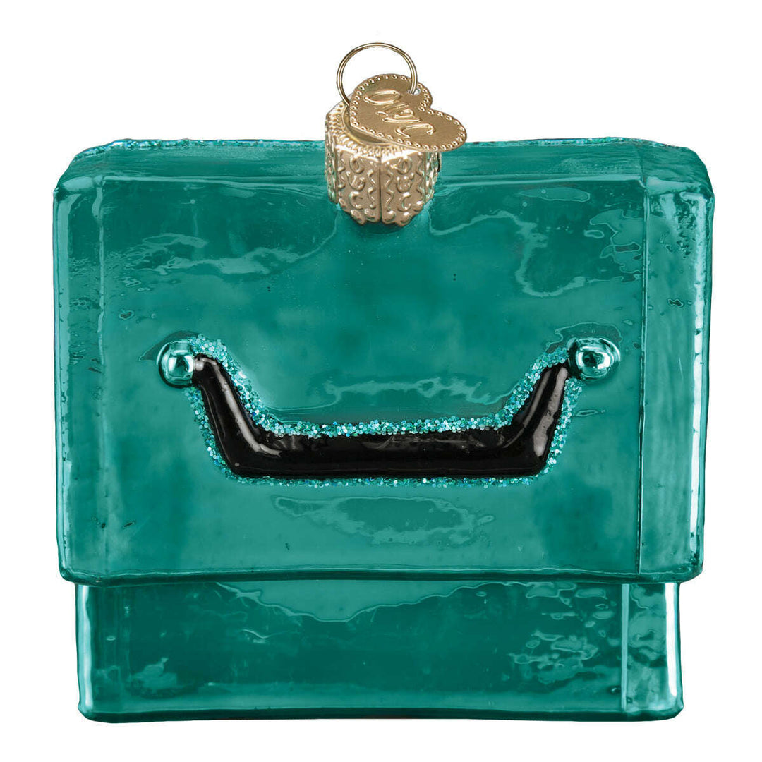 Old World Christmas Tackle Box Blown Glass Ornament