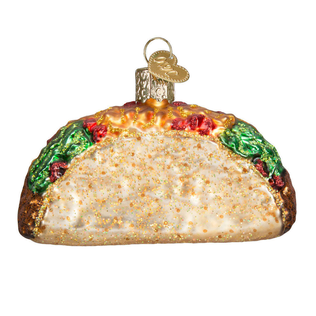 Old World Christmas Taco Blown Glass Ornament