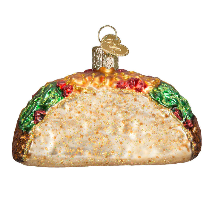 Old World Christmas Taco Blown Glass Ornament