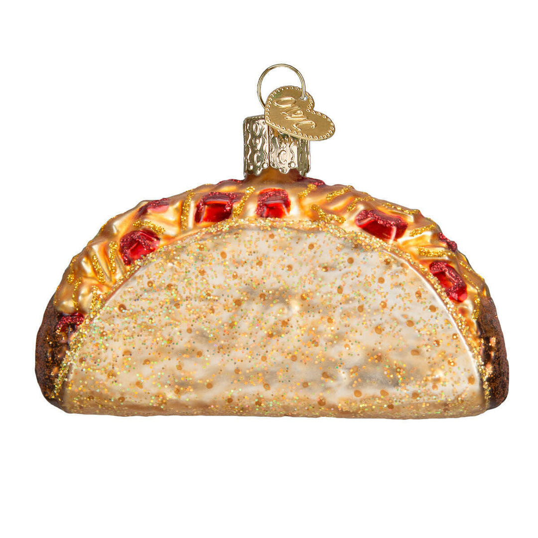 Old World Christmas Taco Blown Glass Ornament