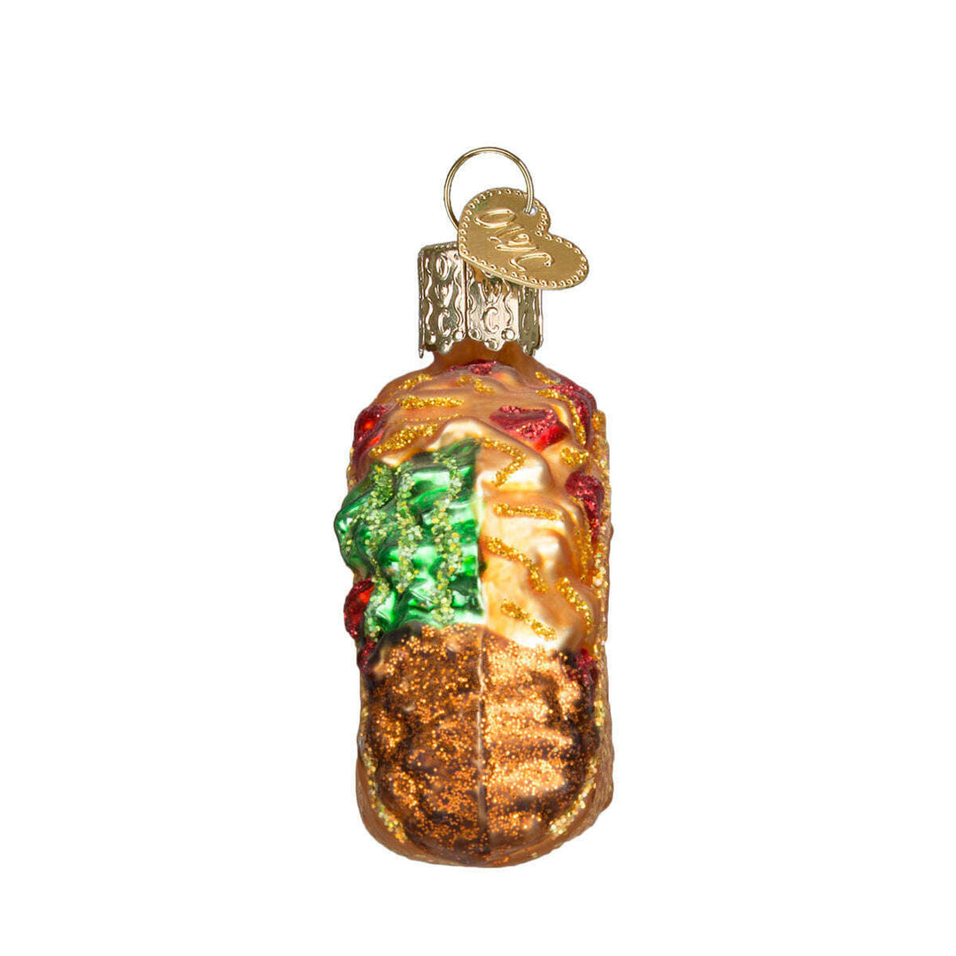 Old World Christmas Taco Blown Glass Ornament