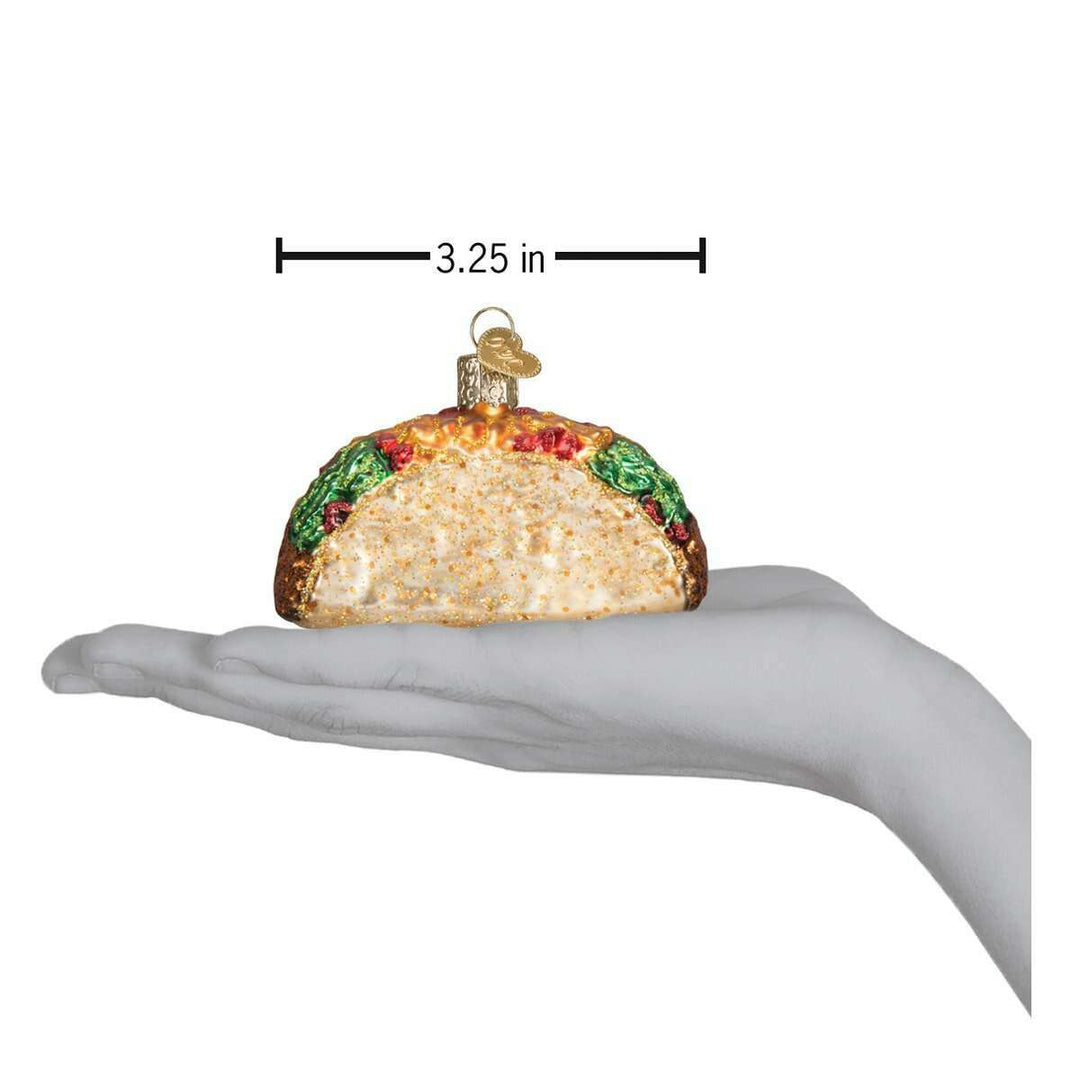 Old World Christmas Taco Blown Glass Ornament