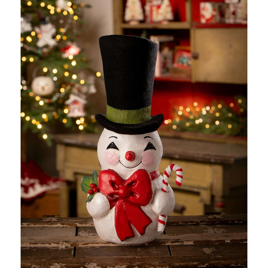 Tall Hat Jolly Snowman by Bethany Lowe Designs, christmas decor