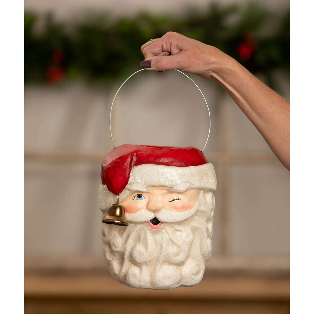 Tall Santa Bucket by Bethany Lowe Designs, image 4