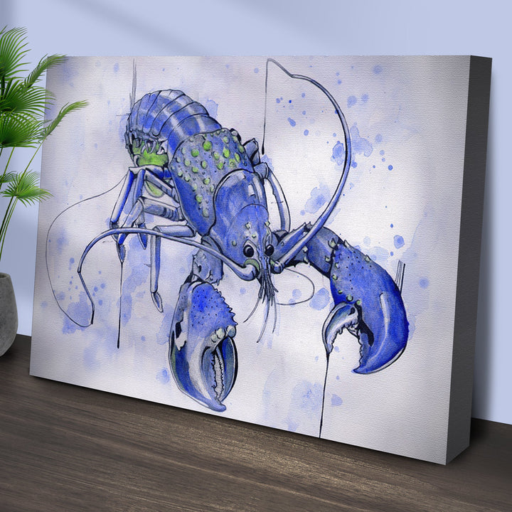 Lobster Watercolor Painting Canvas Wall Art VI