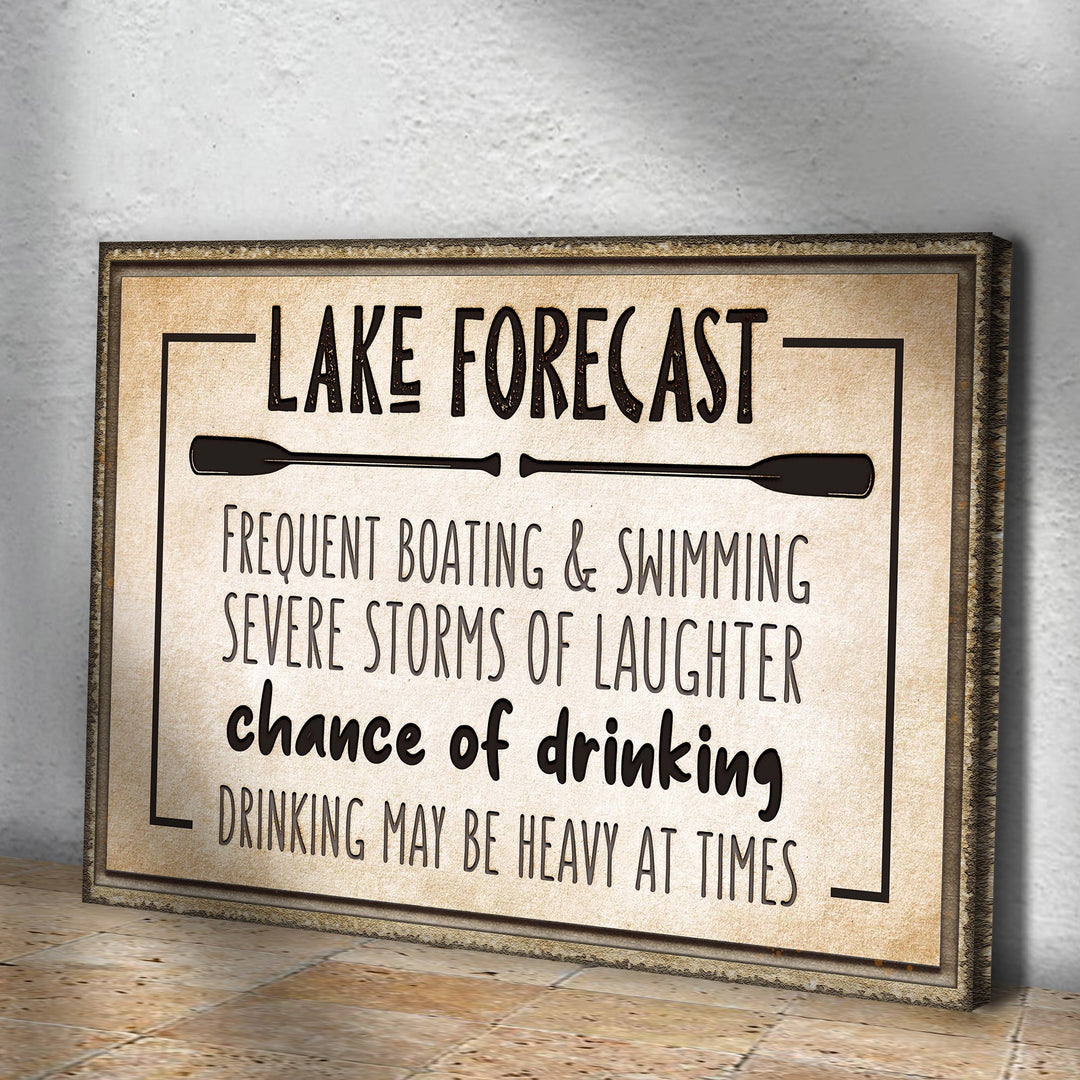 Lake Forecast Sign