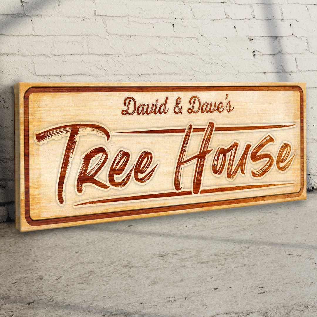 Treehouse Sign, Unique Baby Boy Gift, Tree House Wall Art, Tree House Sign, Tree House Lover Gift Sign Decor