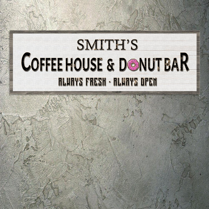 Coffee House And Donut Bar Sign II