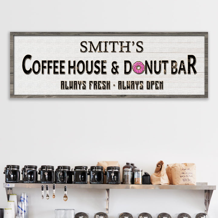 Coffee House And Donut Bar Sign II