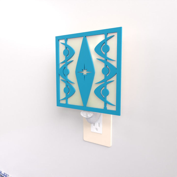 Diamond Starburst Midcentury Night Light