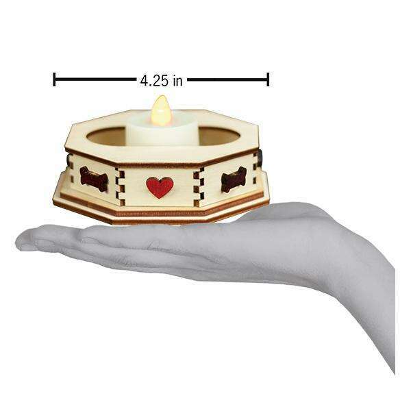 Old World Christmas Tealight Display Bone Small