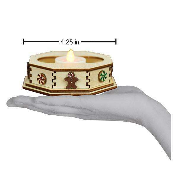 Old World Christmas Ginger Cottage Tealight Display