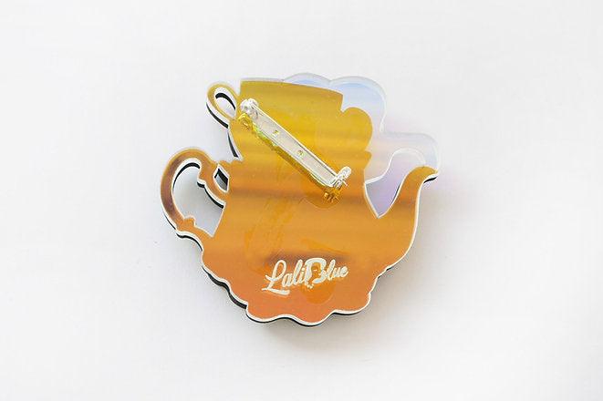 Teapot House Brooch by LaliBlue - Quirks!