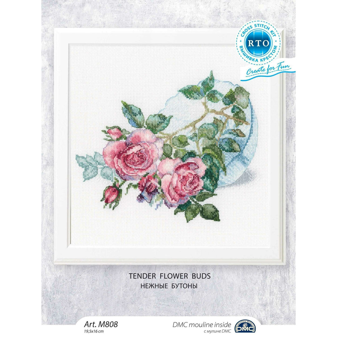Tender flower buds M808 Counted Cross Stitch Kit