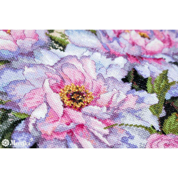 Tender Peonies K-177 Counted Cross-Stitch Kit