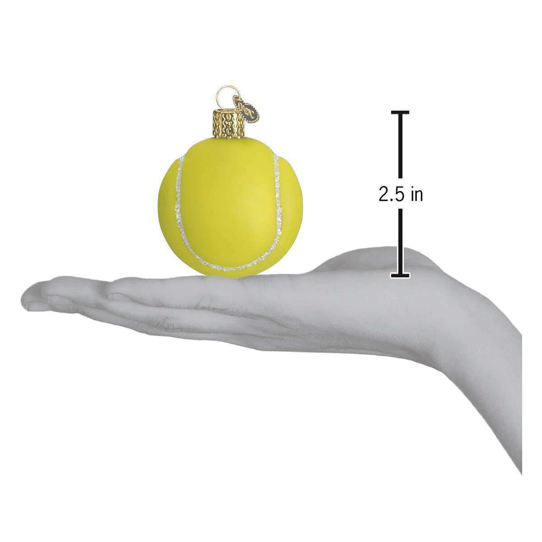 Old World Christmas Tennis Ball Blown Glass Ornament