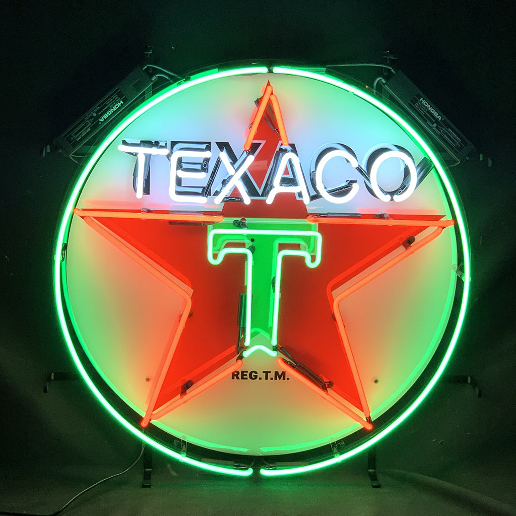 Texaco Gasoline Neon Signs Light