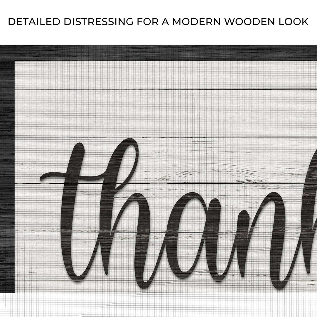 Thankful And Blessed Sign III