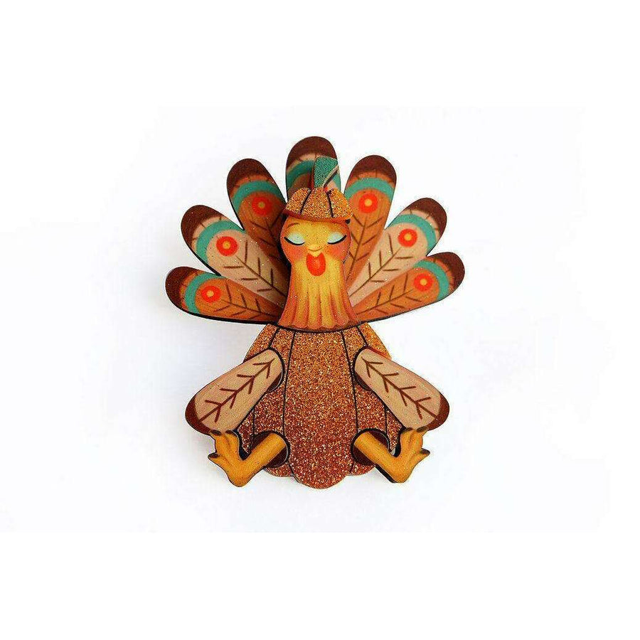 Thanksgiving Turkey Brooch by Laliblue - Quirks!