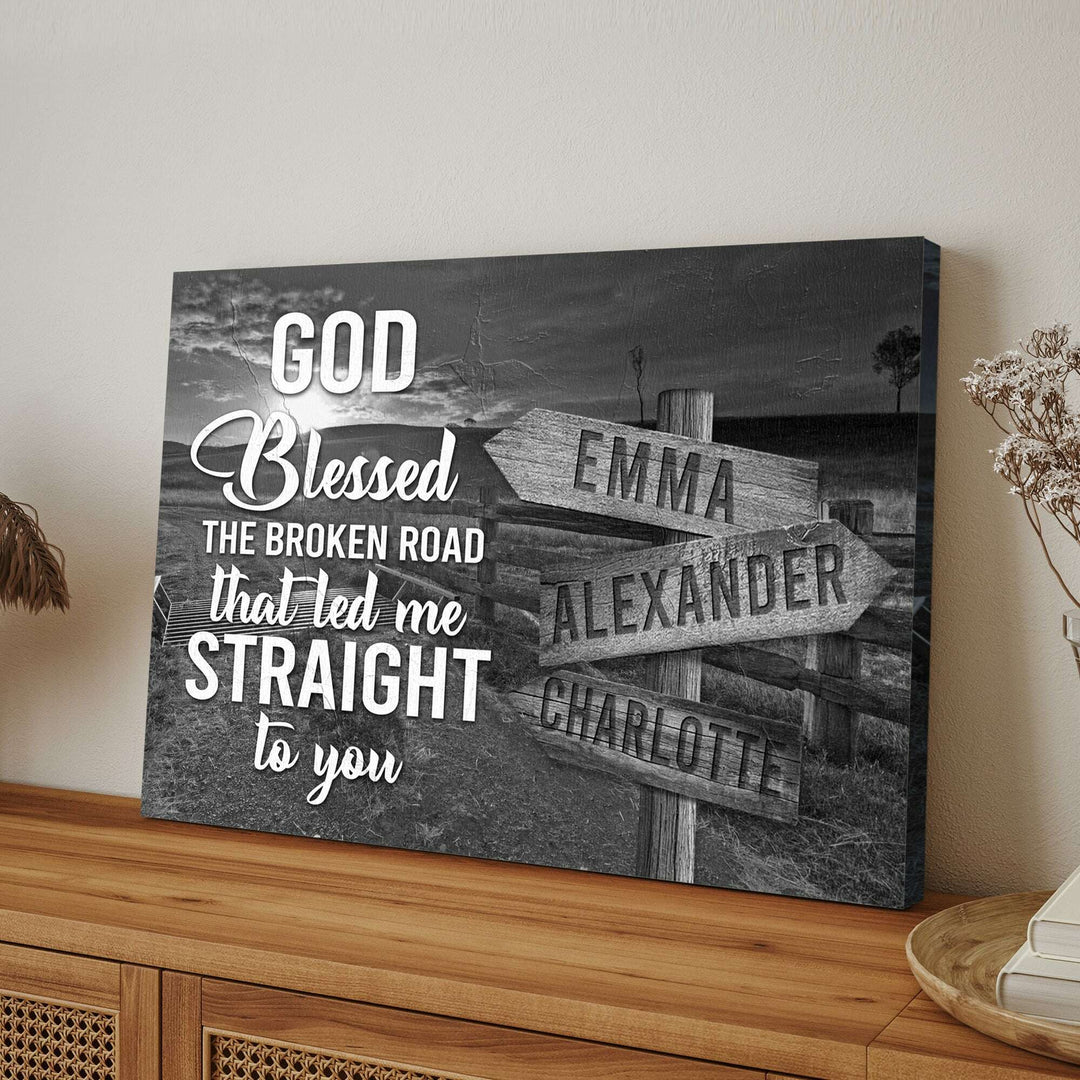 That Led Me To You Family Names Sign