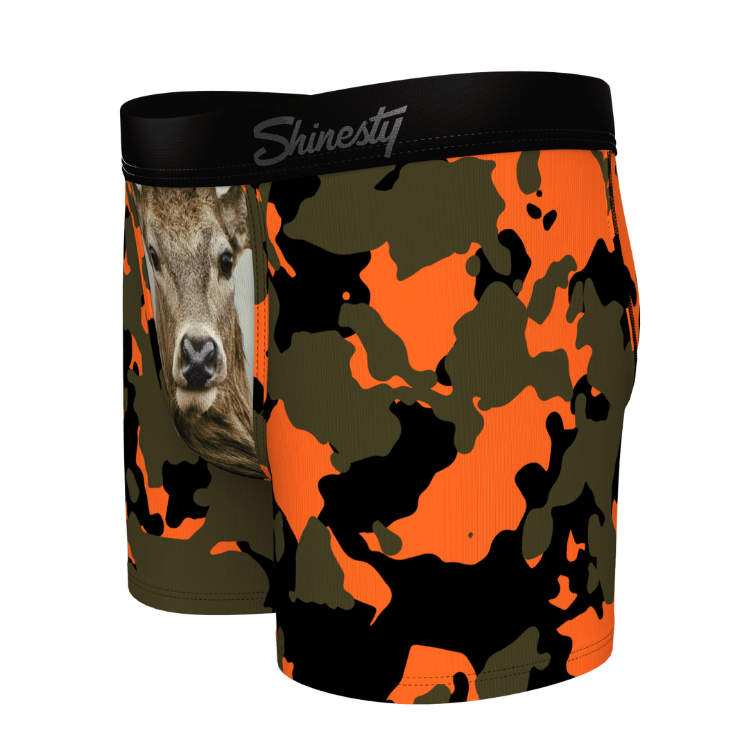 The Bambi Bunchers | Camo Deer Boy's Boxer Briefs