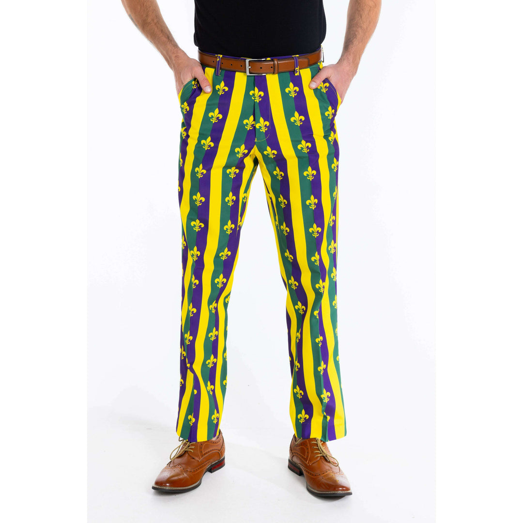 The Beignets For Breakfast | Mardi Gras Suit Pants