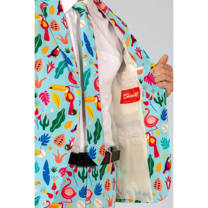 The Birds Of Paradise | Tropical Bird Suit Blazer