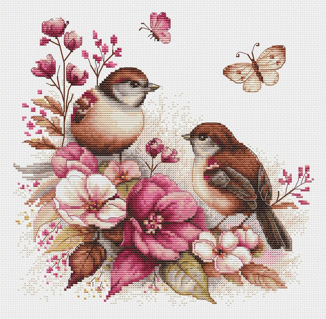 The Birds- Spring B2420l Counted Cross-Stitch Kit