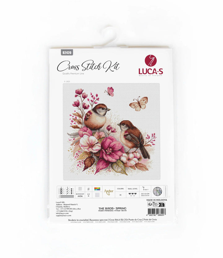 The Birds- Spring B2420l Counted Cross-Stitch Kit