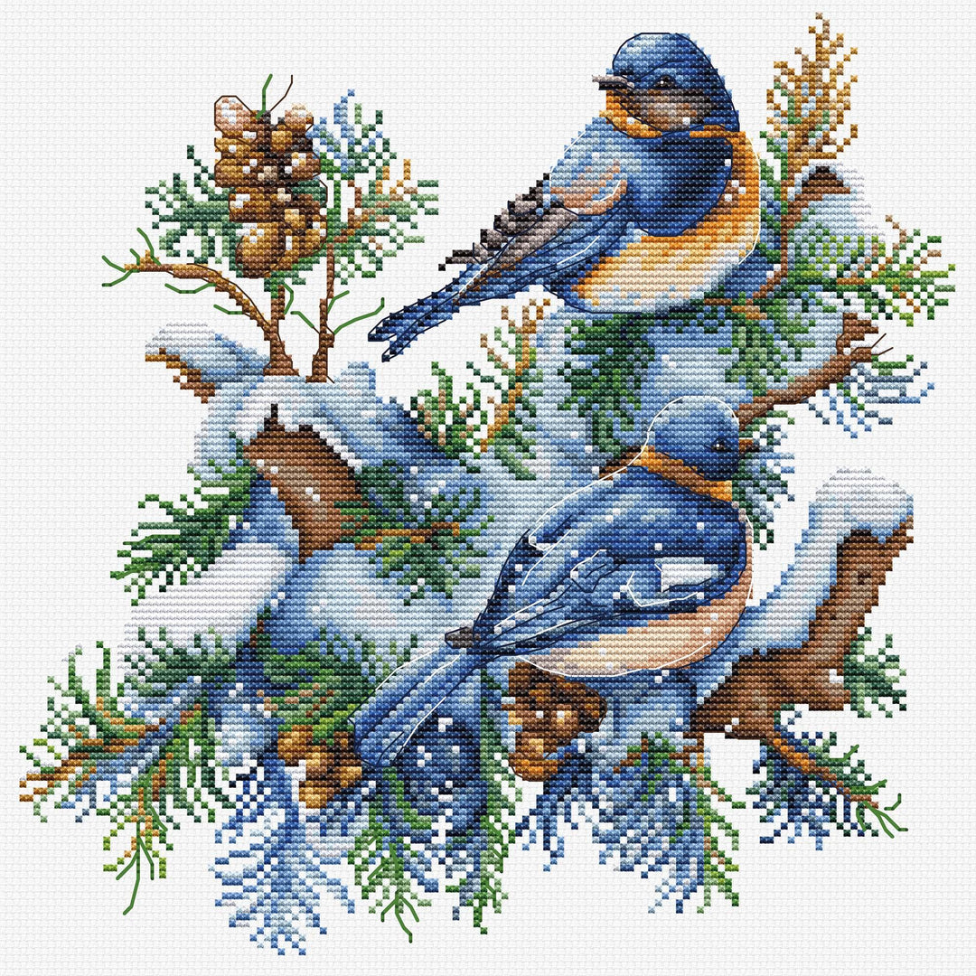 The Birds-Winter B2418L Counted Cross-Stitch Kit