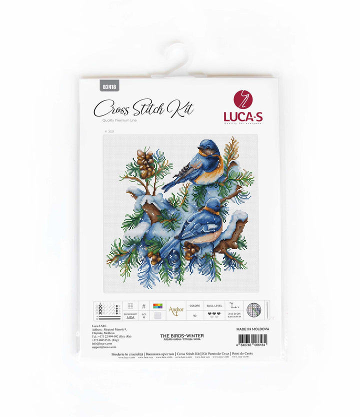 The Birds-Winter B2418L Counted Cross-Stitch Kit
