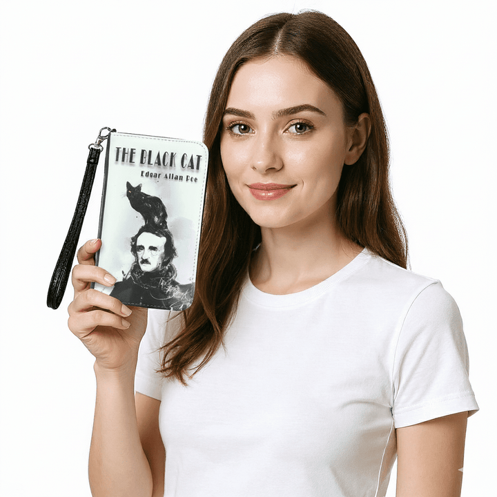 The Black Cat by Edgar Allan Poe Wallet in Vinyl