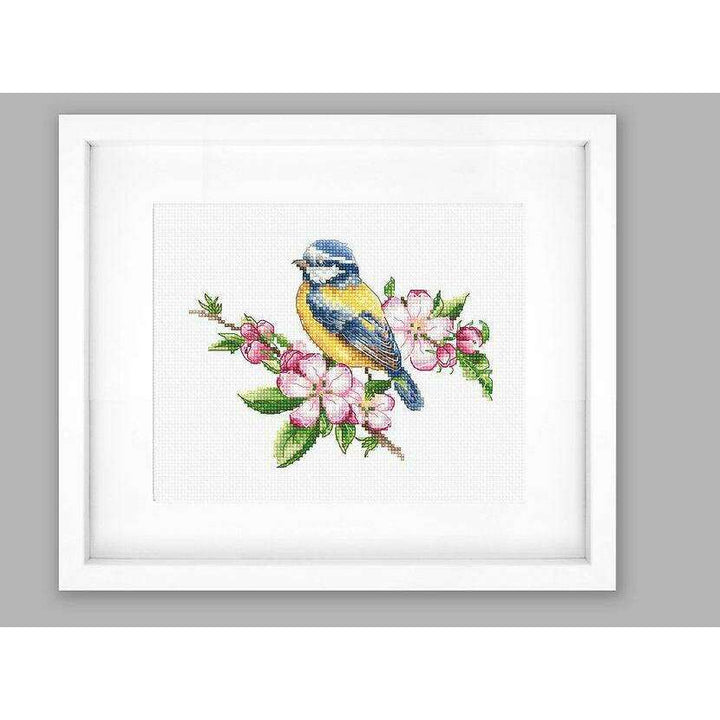 The blue tit  B1195L Counted Cross-Stitch Kit