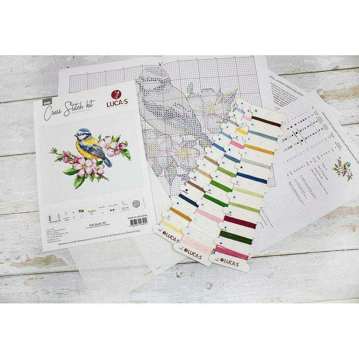 The blue tit  B1195L Counted Cross-Stitch Kit