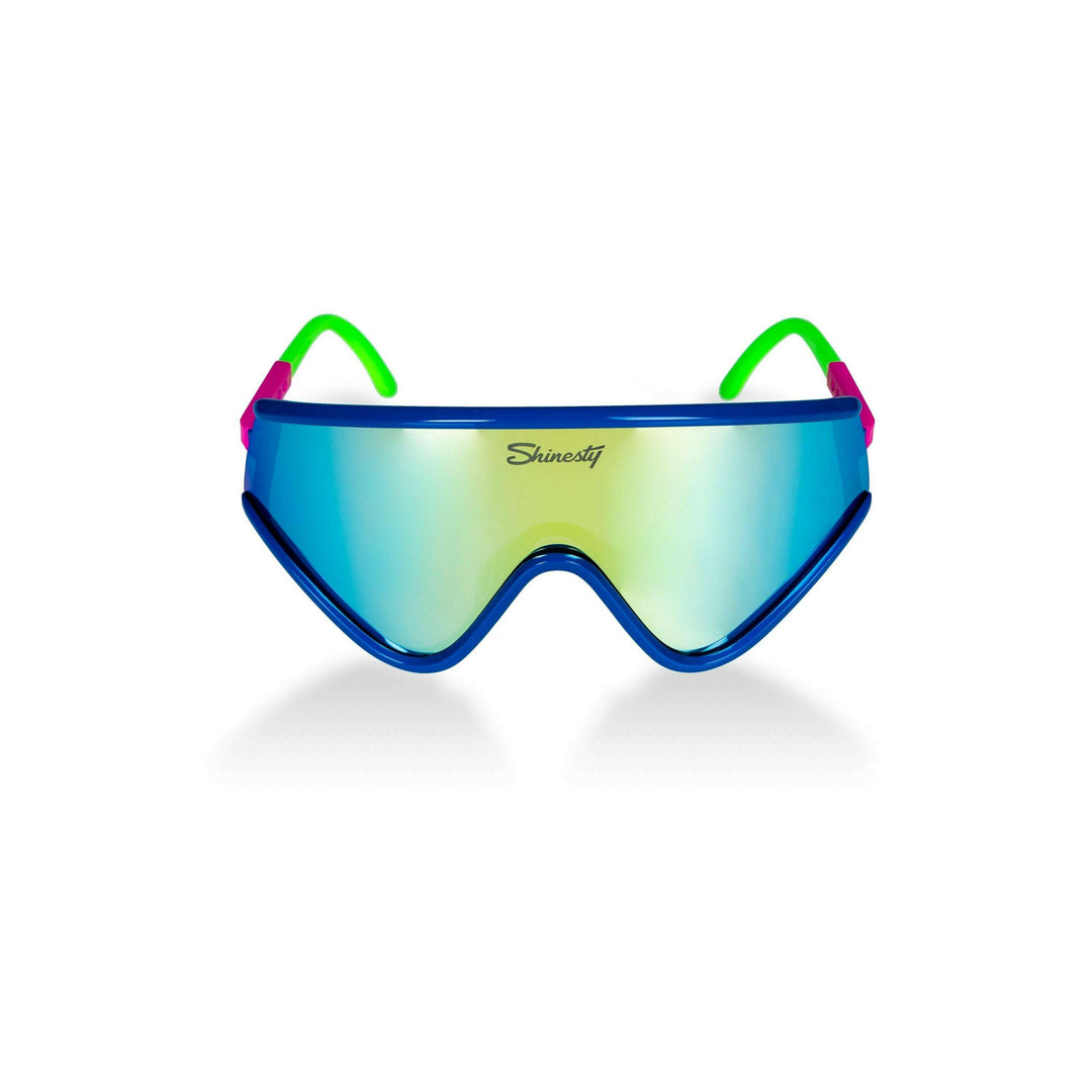 The Boatercycle | Blue and Gold Mirrored Macho Polarized Sunglasses