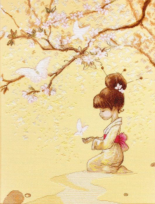 The Butterflies  B1145L Counted Cross-Stitch Kit