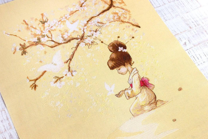 The Butterflies  B1145L Counted Cross-Stitch Kit