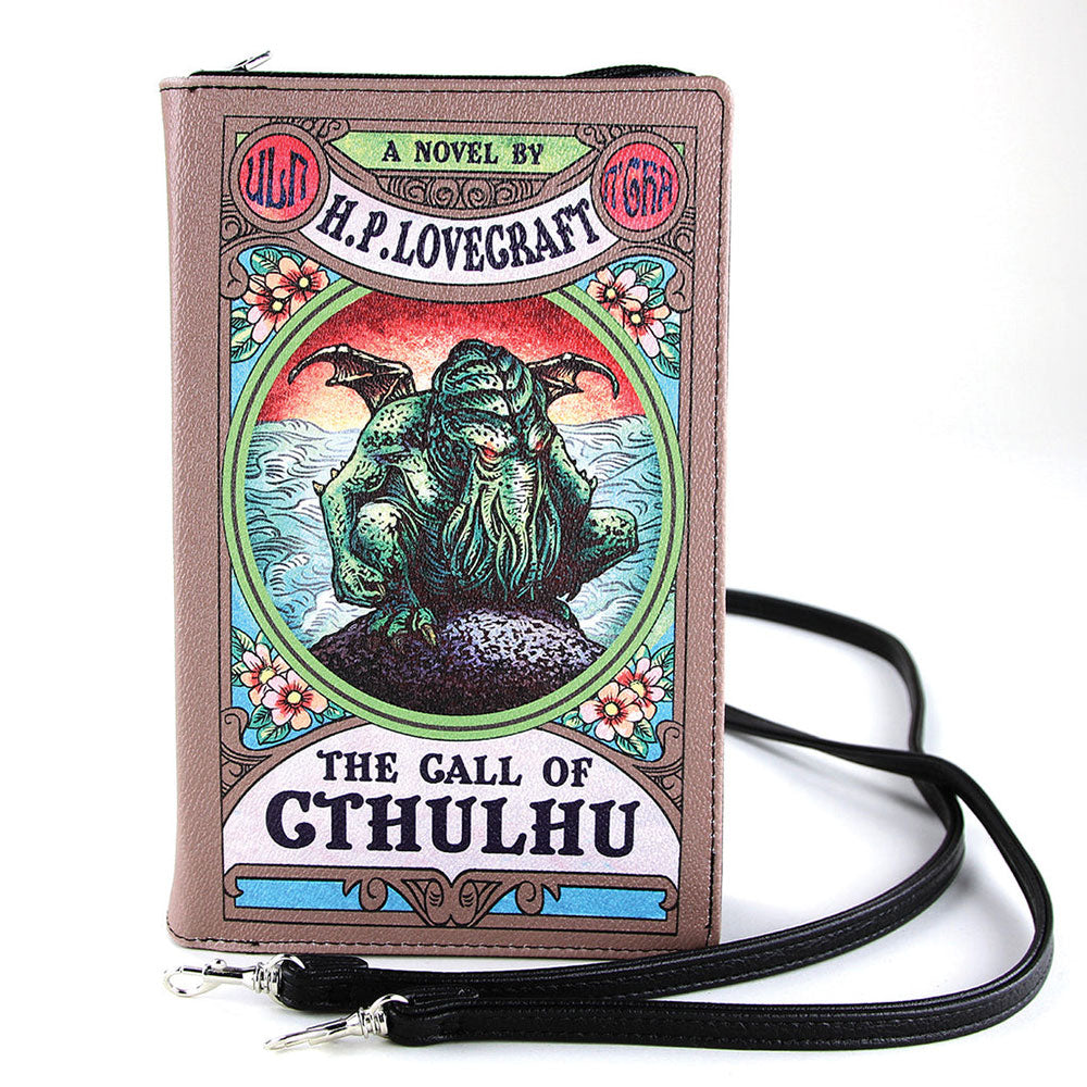 The Call Of Cthulhu Book Clutch Bag In Vinyl by Book Bags